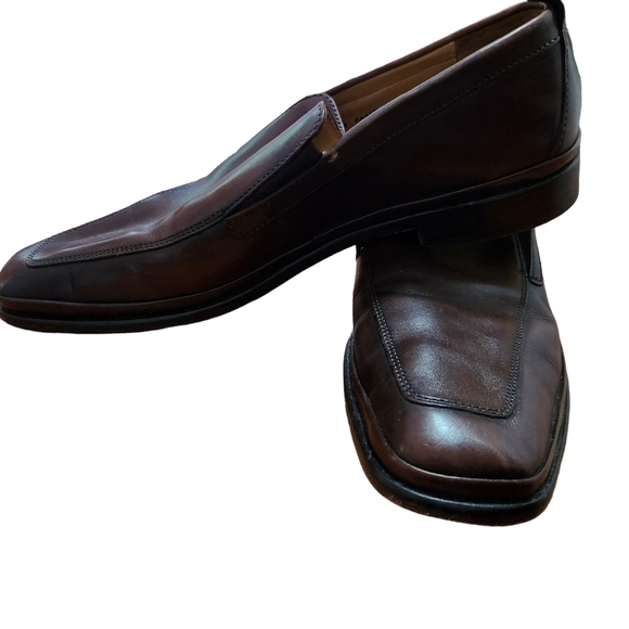 Cole Haan brown leather slip-on men's shoes - Picture 11 of 14